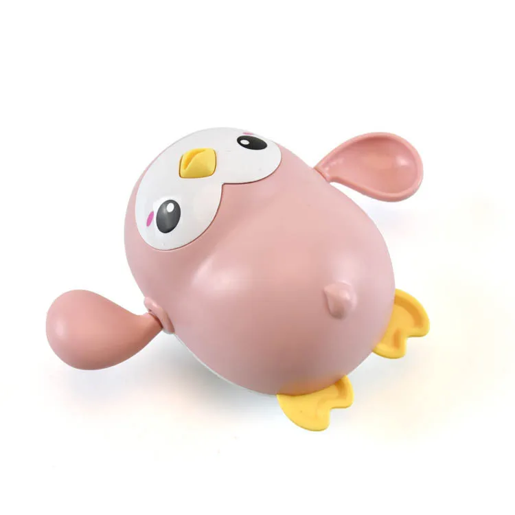 2022 Wind up Penguin Swimming Floating Water Bathtub Shower bathing Baby Bath Toys for Toddlers