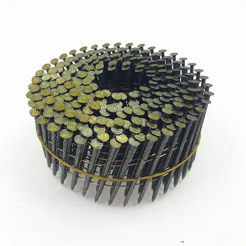 15 degree Screw Shank Coil Nails  High Quality Wholesale Pneumatic Use Coil Nail For Wood And Pallet