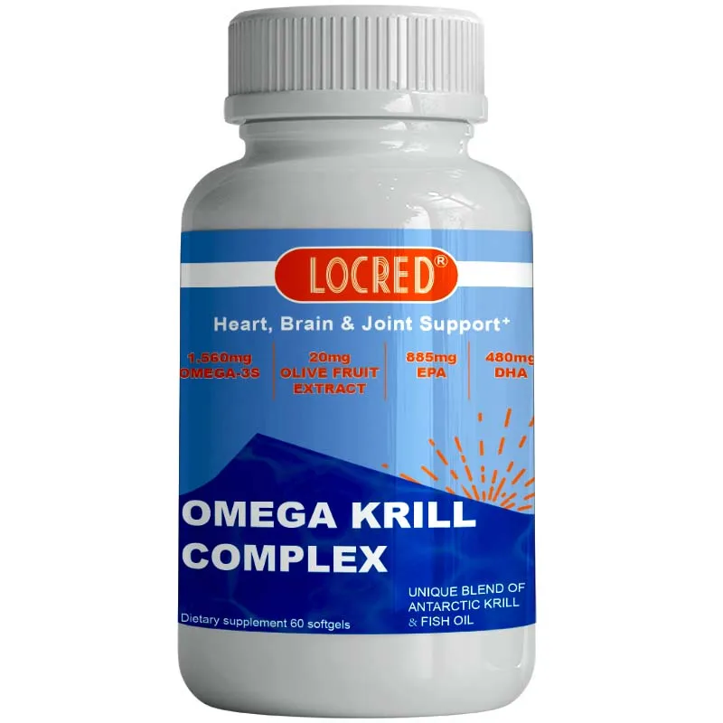 Антарктическое масло криля 1120 мг с Omega-3s ЭПА дха астаксантин и фосфолипиды 60 мягких гелей