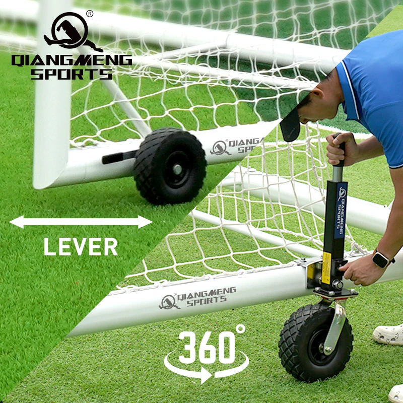 Aluminum Movable Soccer Goal Customizable 24ft x 8ft Professional Freestanding Stadium Box Football goal