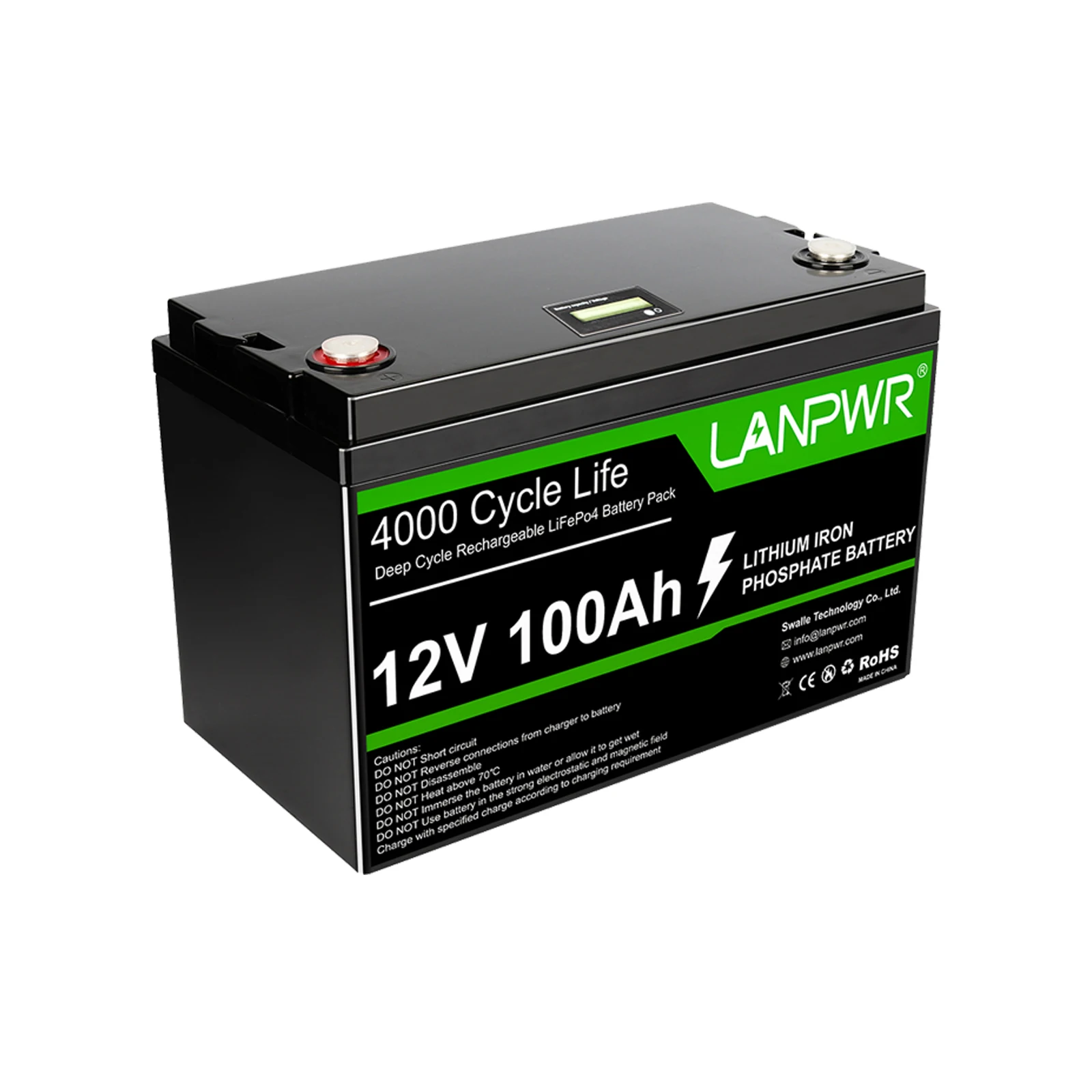 EU Stock LiFePo4 батарея 12 В 50AH 100Ah 200Ah 400Ah Bluetooth IP65 водонепроницаемая грелка по индивидуальному заказу