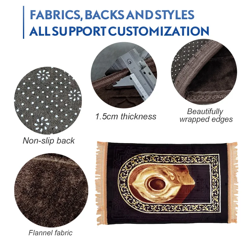 Hot Sale Large Muslim Prayer Carpet Home Living Room Bedroom Soft Non Slip Prayer Rug