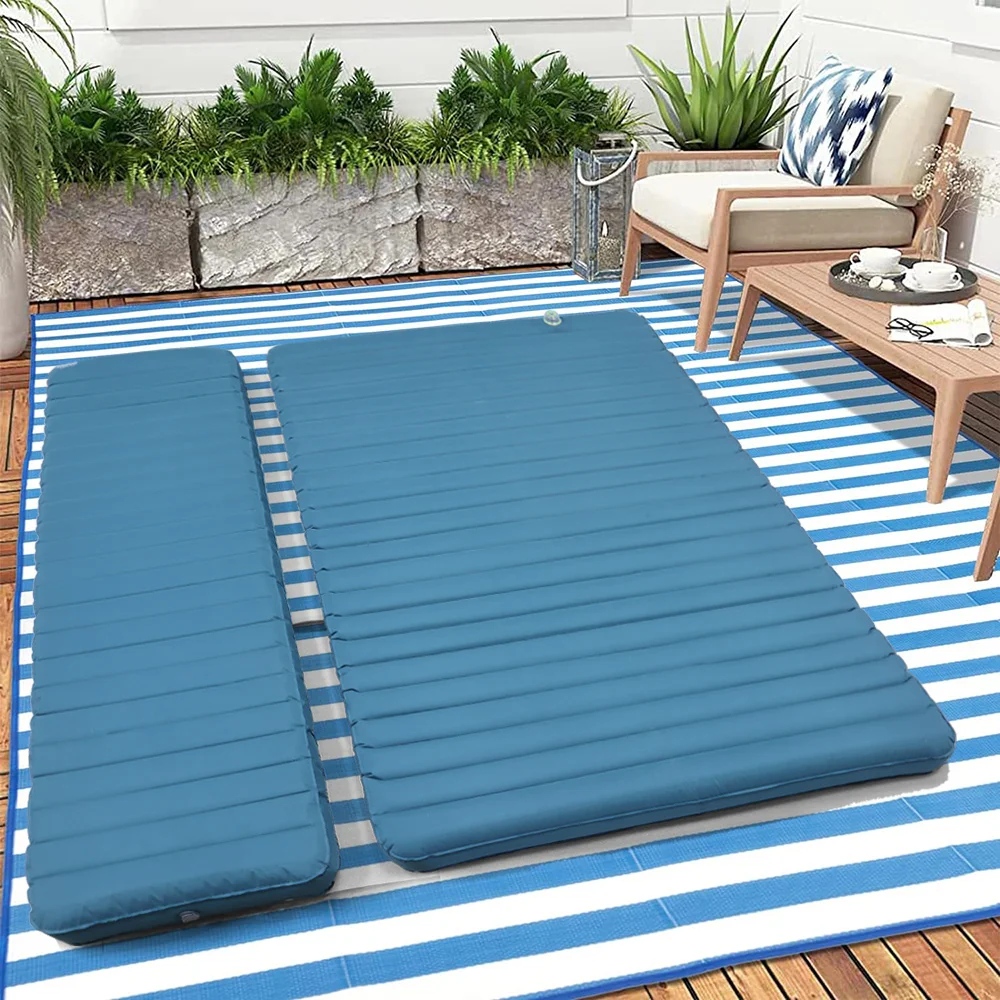 Inflatable Portable Memory foam Camping Floor Sleep Cot Mattress Folding Bed For Outdoor Home Guest kids