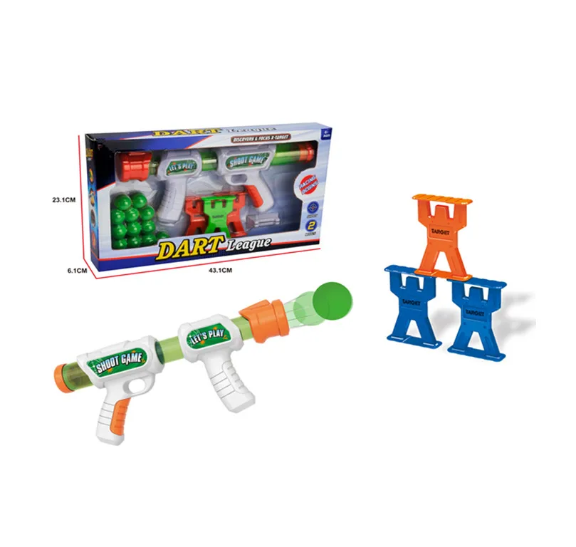 Shooting Toy Foam Ball Launcher with Air Pump Soft Foam Balls Shooting Game