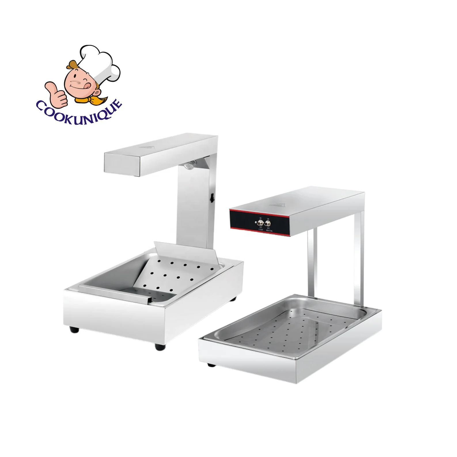 Chip Dump French Fries Food Display Warmer Fast Food Commercial Equipment KFC Fries Food Serving Machine Prepare Quick Packing