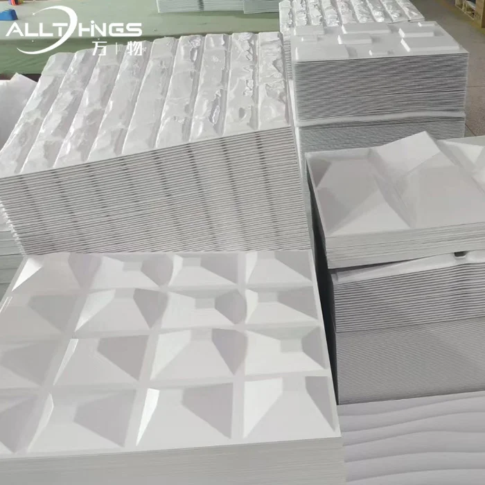 Diamond 3d pvc wall panel interior background decoration pvc wallpapers 3d pvc wall cladding sheet