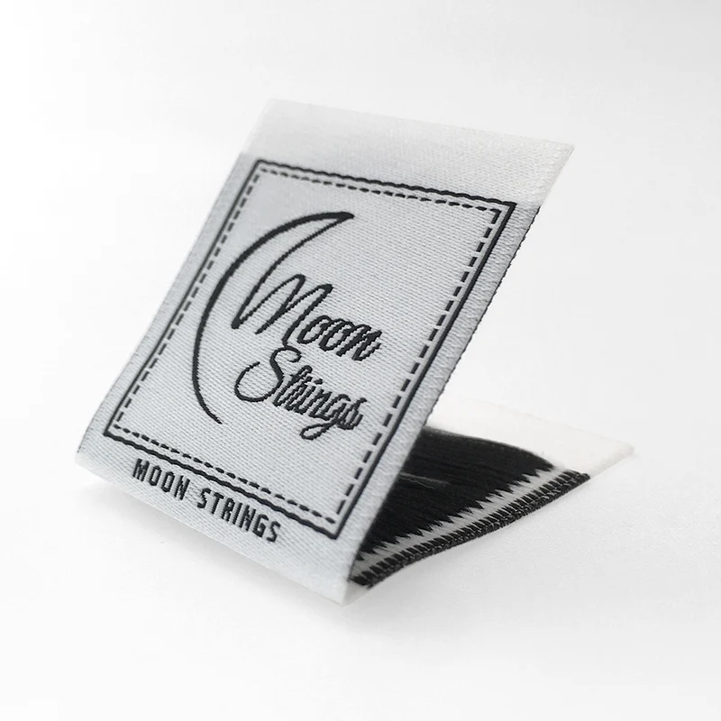 Personalized White Garment Accessory Ironing Clothes Thick Woven Sewing Shirt Labels