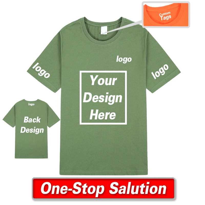 High Quality 100% Cotton Summer Custom Logo Print T-shirt Men's Blank Plain T Shirts Premium Cotton  T Shirt