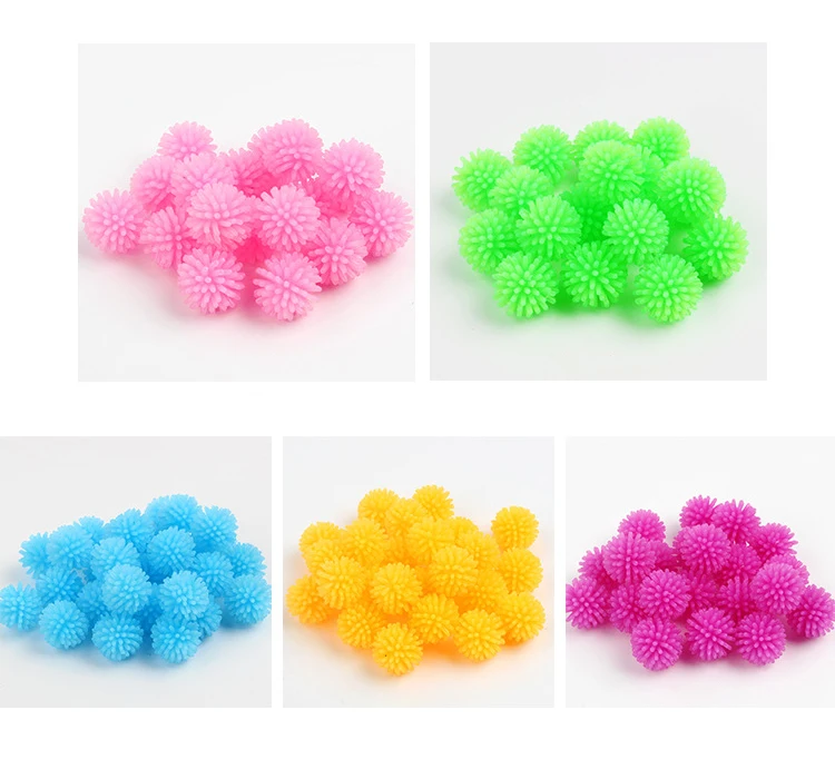 2024 Wholesale 20mm Colorful Mini Massage Ball Venting Decompression Toy Thorn Puffer Stress Relief Toys