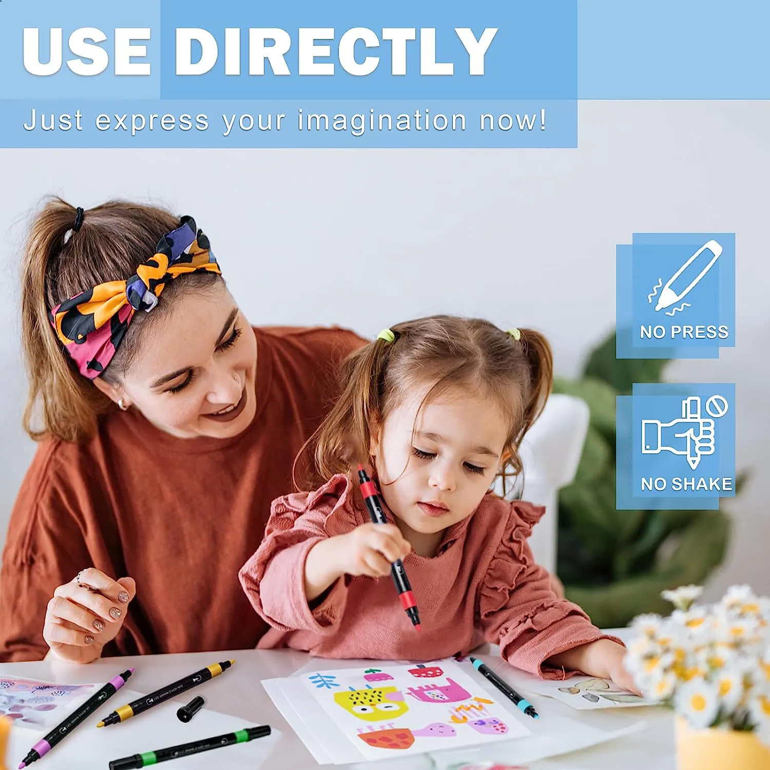 Dual tip acrylic marker 24 professional acryl marker suppliers acrylic markers brush tip