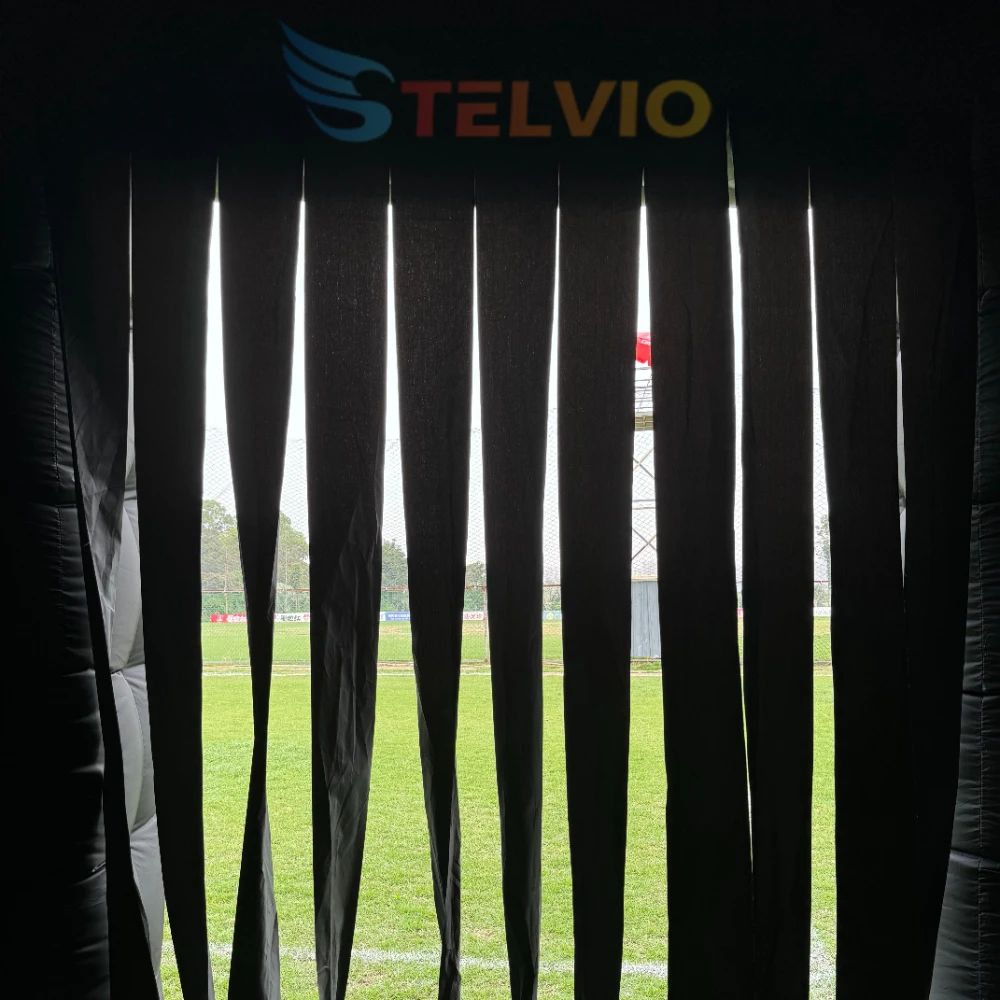 Black Portable Led Disco Lighting Nightclub Party Tent Inflatable Cube Party Tent Inflatable Nightclub Tent With Blower