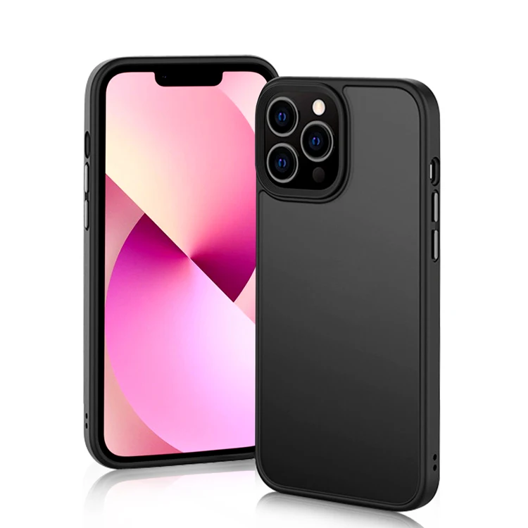 2021 New Product TPU Frame PC Back Phone Case Translucent Anti-fall Frosted Mobile Case for iPhone 13/12/11/Pro/Pro Max