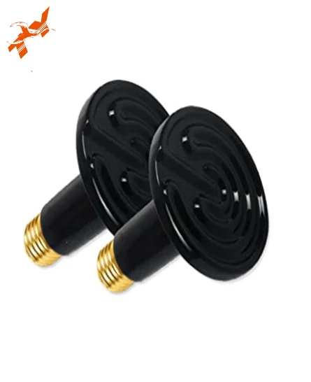 Customized 100W Far Infrared Ceramic Heating Bulb/Reptile lamp/Brooder lamp for Reptile/Pets/Poultry