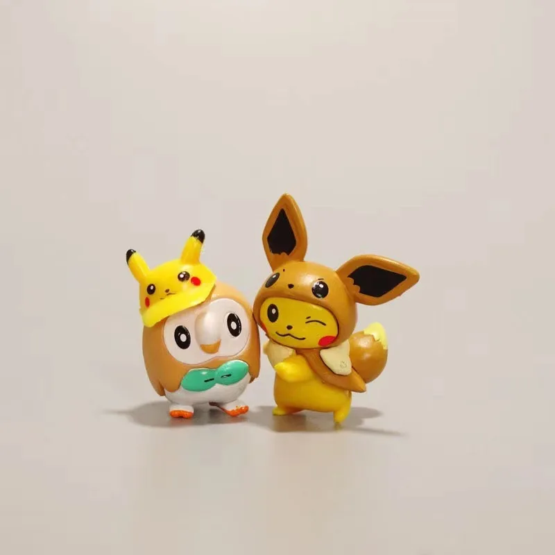 Фигурки покемона, коллекция игрушек, модель 3-4 см, Аниме фигурки Пикачу, куклы для детей, подарок на Рождество и Хэллоуин