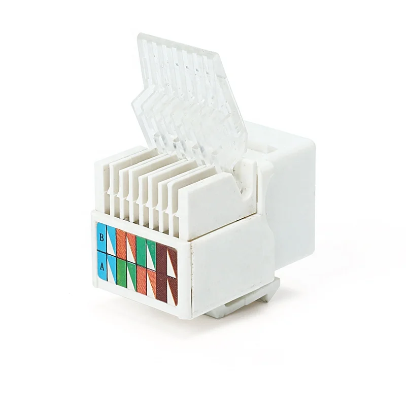PC Material CAT6 RJ45 Toolless UTP Keystone Jack