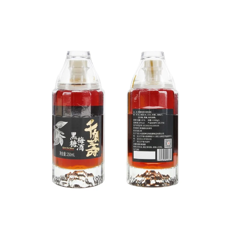 Alcoholic Beverages Fruit Wine Bottle Low Price Plum Wine 250ml Bottle Packaging with 3 Years Shelf Life Fermented 10 % Alcohol