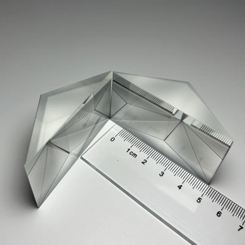High quality AR coated visible light high transflancy optical glass K9BK7B270 triangular prism for digital device periscope