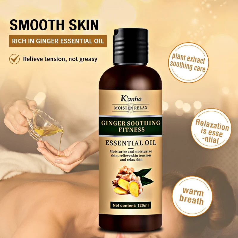 Kanho Ginger body butter soothing fitness 120ml Body Fat Massage Burning fat slimming does not rebound body hot sliming oil