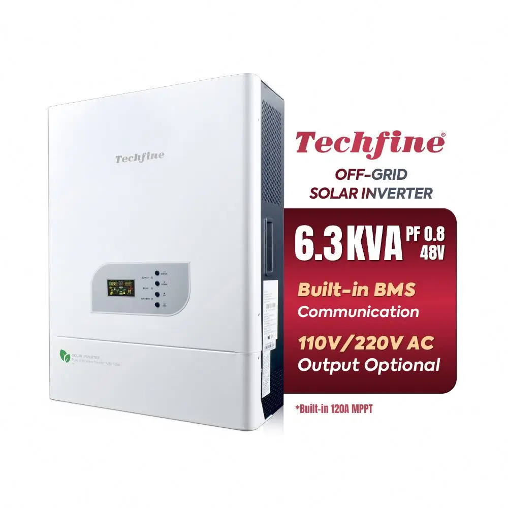 Techfine good price MPPT 5000w 48V inverter 6KVA 5KW low frequency 5000 watt solar inverter off grid pv solar power inverter