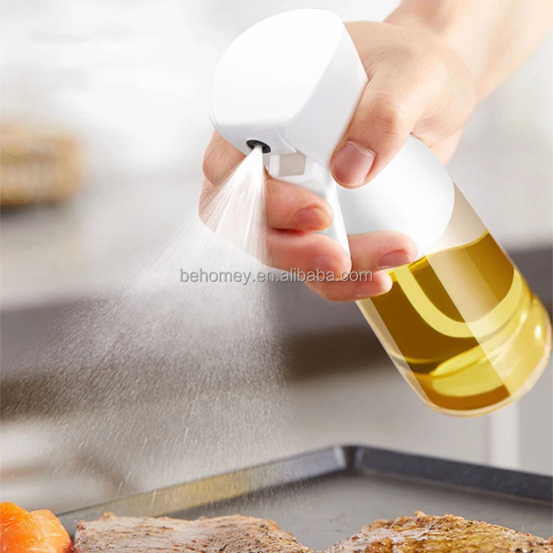 Hot Selling 200ML 300ML Glass Oil Pump Spray Bottles Kitchen Cooking Oil Mist Sprayer Bottle Barbecue Food Olive Oil Sprayer