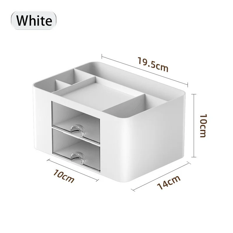 OFPS05 Office desktop storage box multifunctional large capacity pen holder storage box plastic desktop stationery storage box