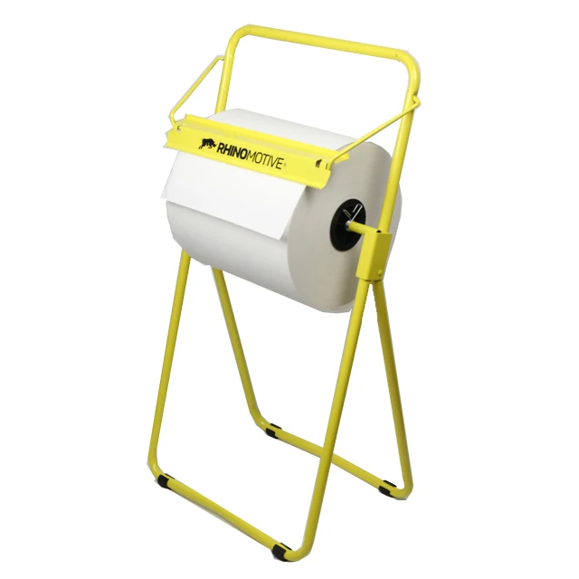 KILINE Rags Dispensers Floor Stand Industrial Roll Paper Dispenser Galvanized Steel  Wipes Dispenser