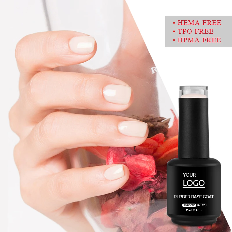 CCO factory brand 15ml salon professional nails gel  product private label rubber base gel