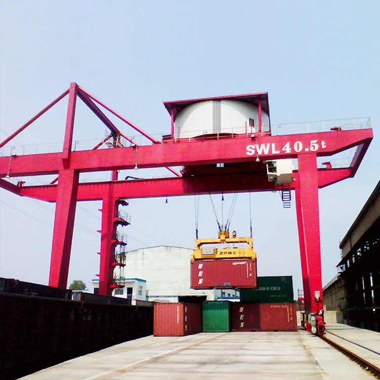 port container lifting 60ft Rail Mounted Container Gantry Crane for 20ft 40ft RMG Crane price