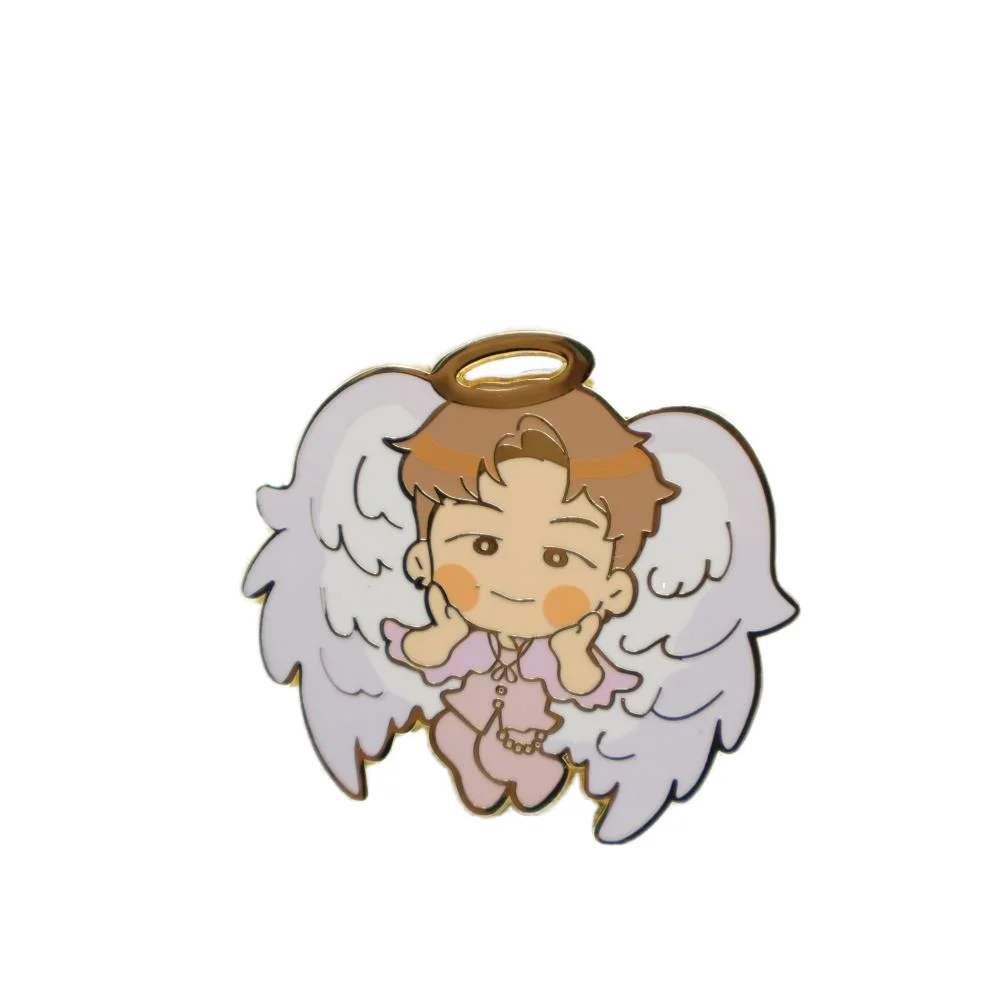 Custom Enamel Pin Soft Enamel Pin Cartoon With Glitter Metal Badge Logo Maker UV Print Cute Anime Hard Enamel Lapel Pin