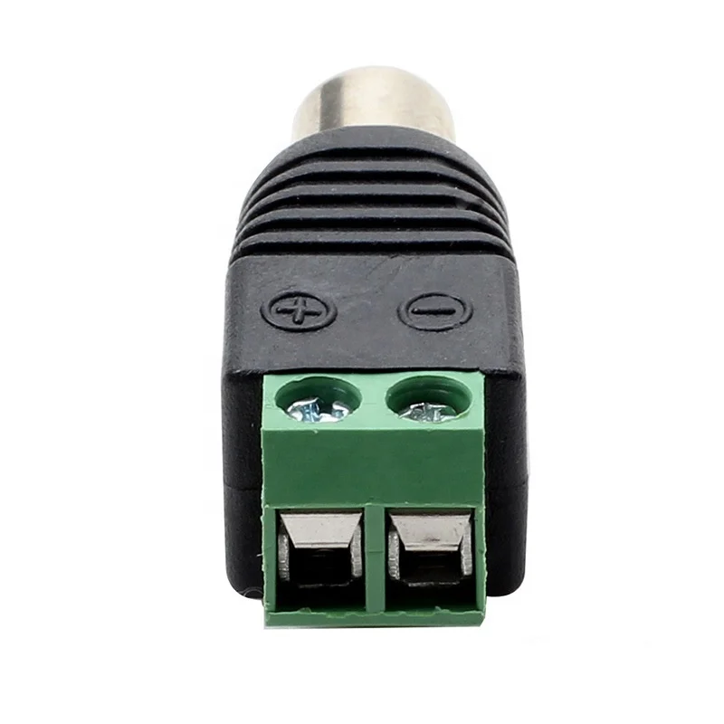 High quality AV Female terminals Plug CCTV System Screw type RCA Female Connector