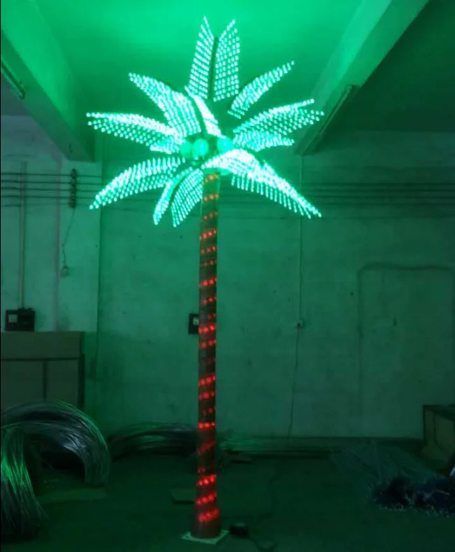 light up palm trees