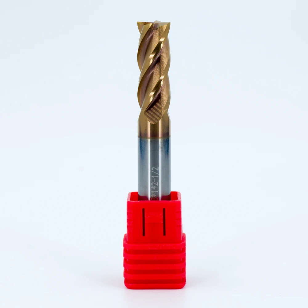 HRC45/65 4 flute tungsten carbide endmill for stainless steel cnc router bits cortadores end mill