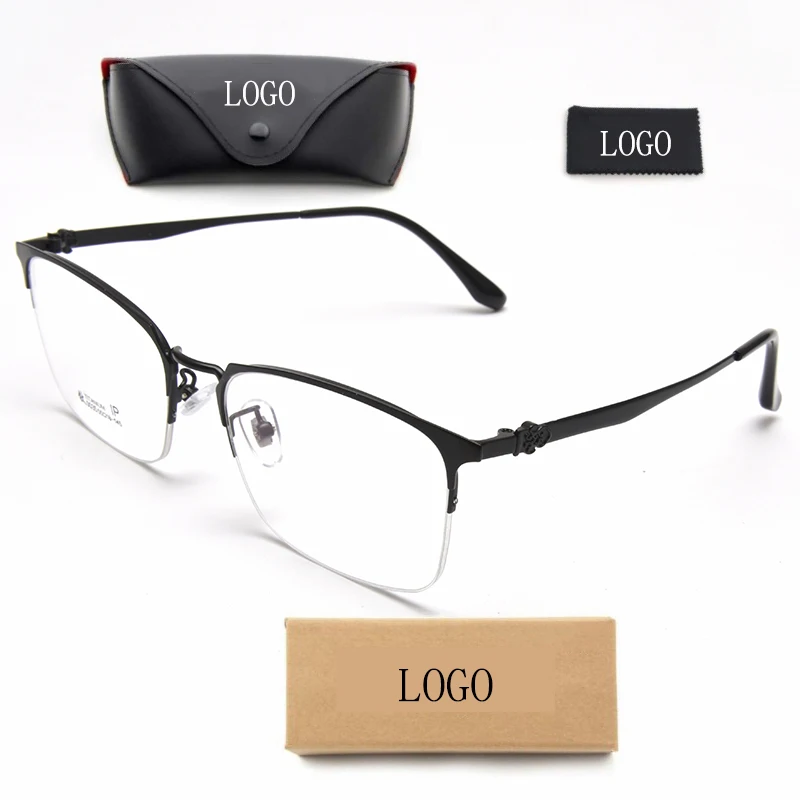 China Factory Supply Optical Ultralight Titanium Frame Prescription Glasses
