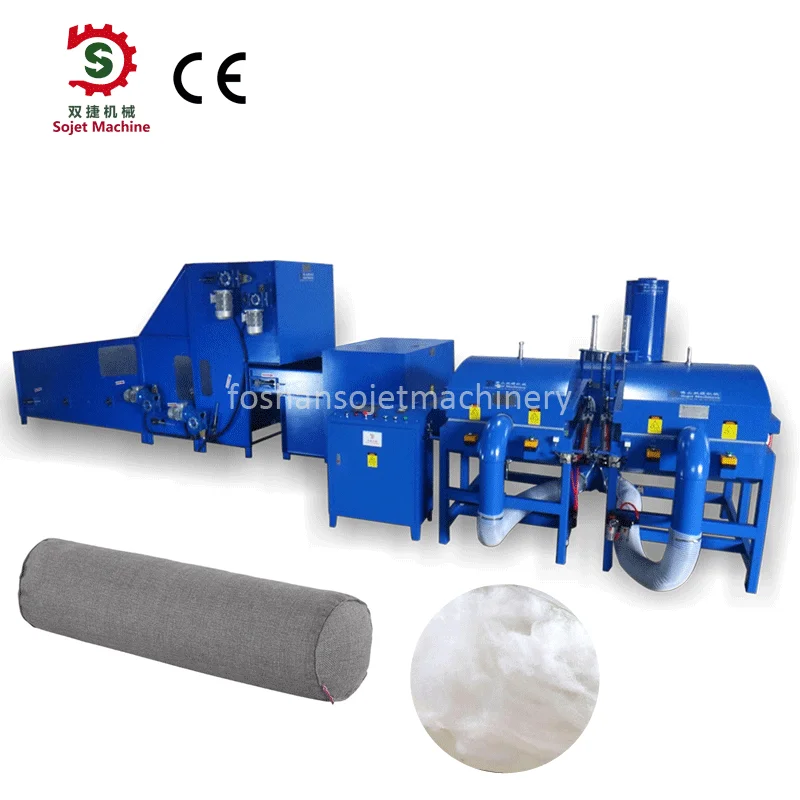 Full automatic one operator plc system control cotton filling machine fiber opening filling pillow stuffing machine
