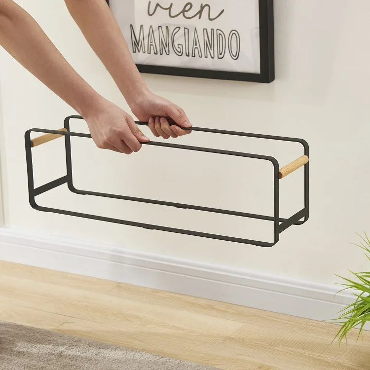 Household Shoe Organizer No Assembly Iron Rack Simple Design Storage Holders & Racks Living