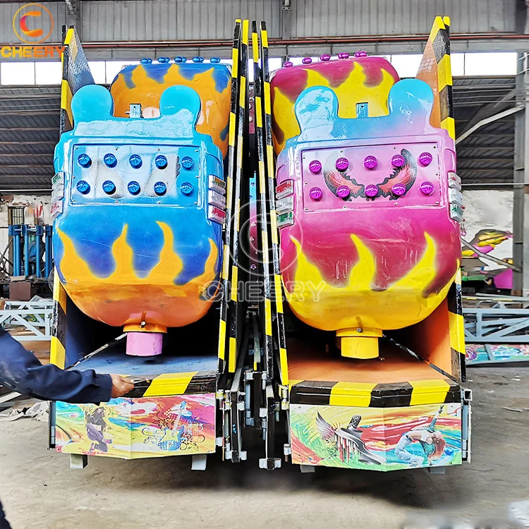 Fairground high speed spin rides crazy dance chasing crazy dancer folding break dance mobile carnival rides