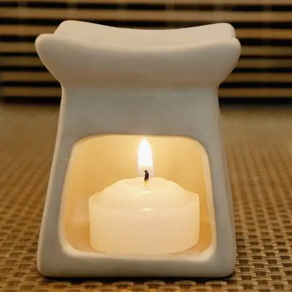 Candle Factory Pointed Top Pure White For Praying Pillar Candle
