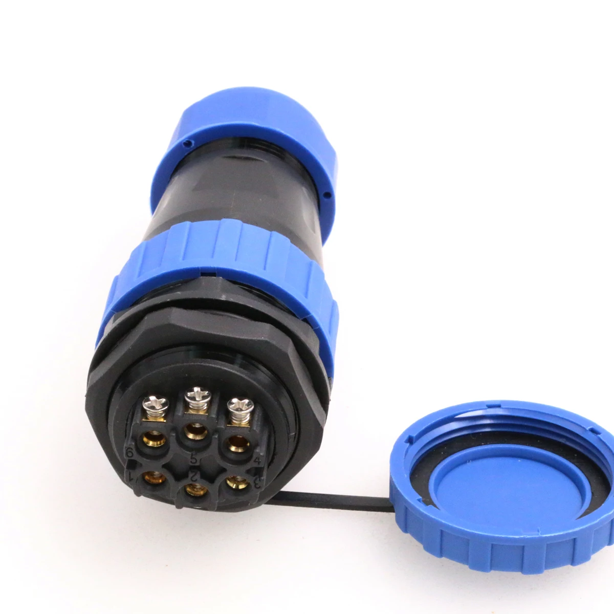 Electrical Wire Connectors IP68 TY28 Back Nut Male Female Conector for Led outdoor Lighting Cable 6 Pin Waterproof Connector