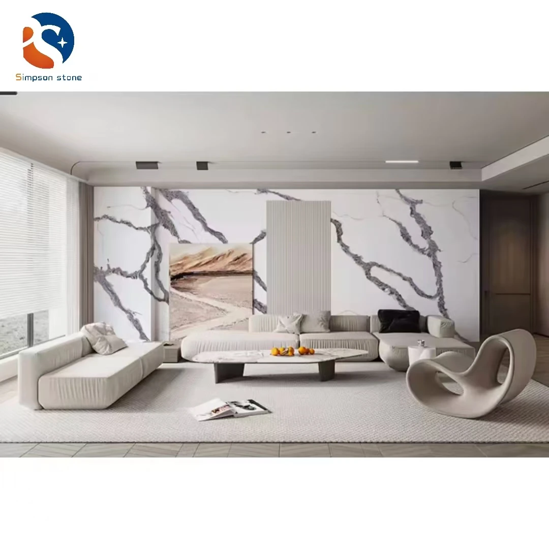 Custom Artificial Quartz Slab White Countertops Vanity Tops Kitchen Countertop Quartz Jade Slab Calacatta White Quartz Slab