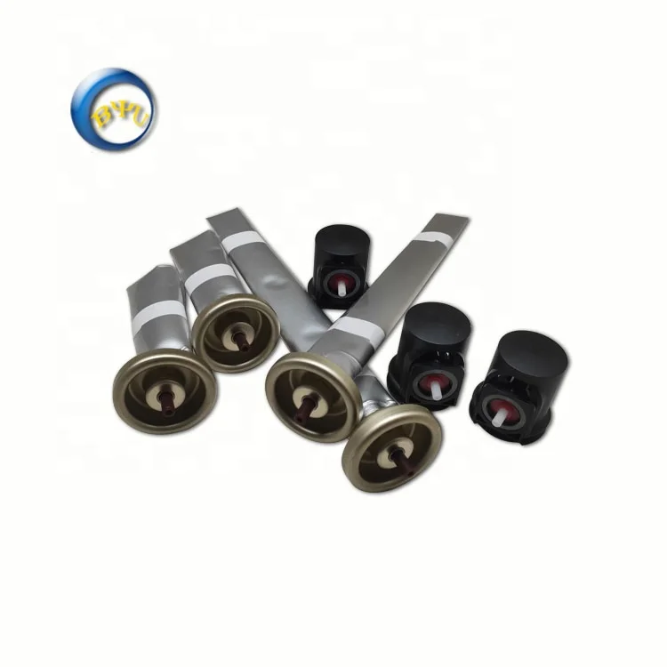 hot sale 26mg and 32mg gas spray actuator for nail gun fastening system used on aerosol aluminium cans by BYU