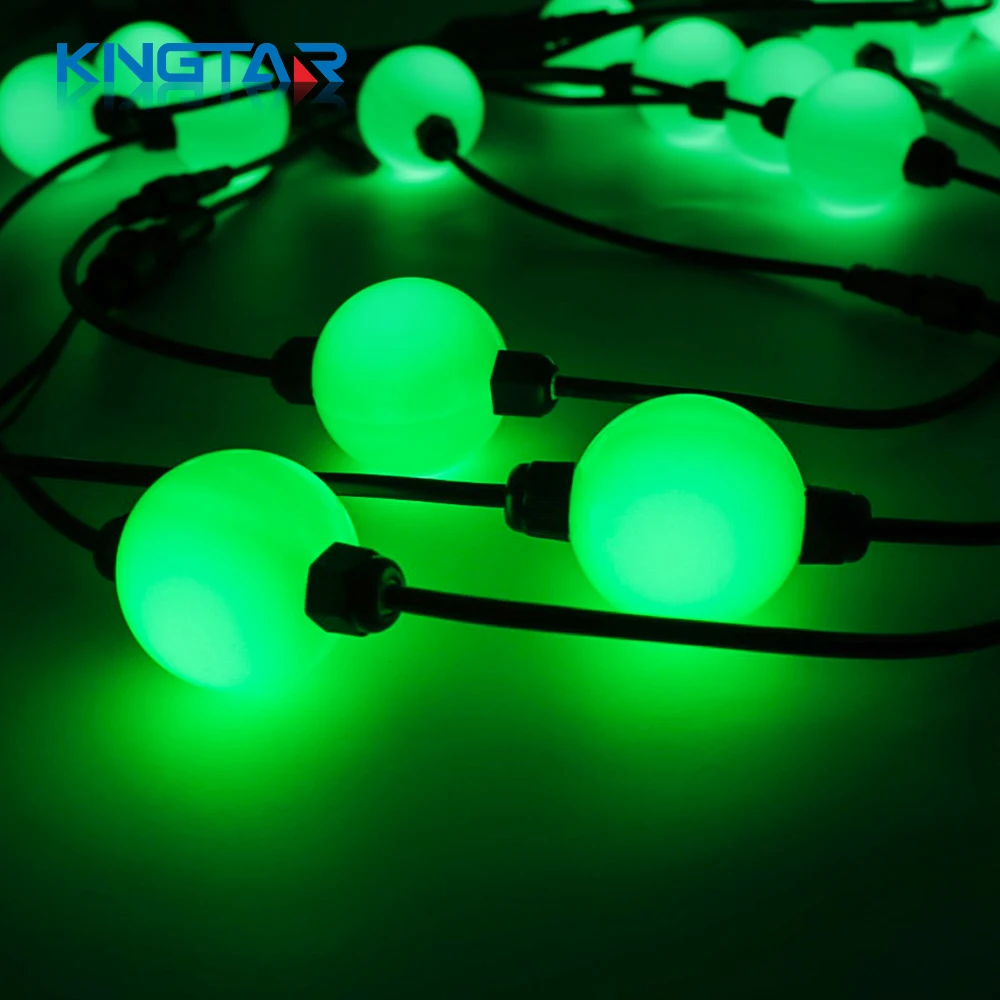 Christmas 50mm RGB LED Pixel Ball UCS1903/DMX512 Green CCT 12V LED Modules Outdoor Christmas Lights
