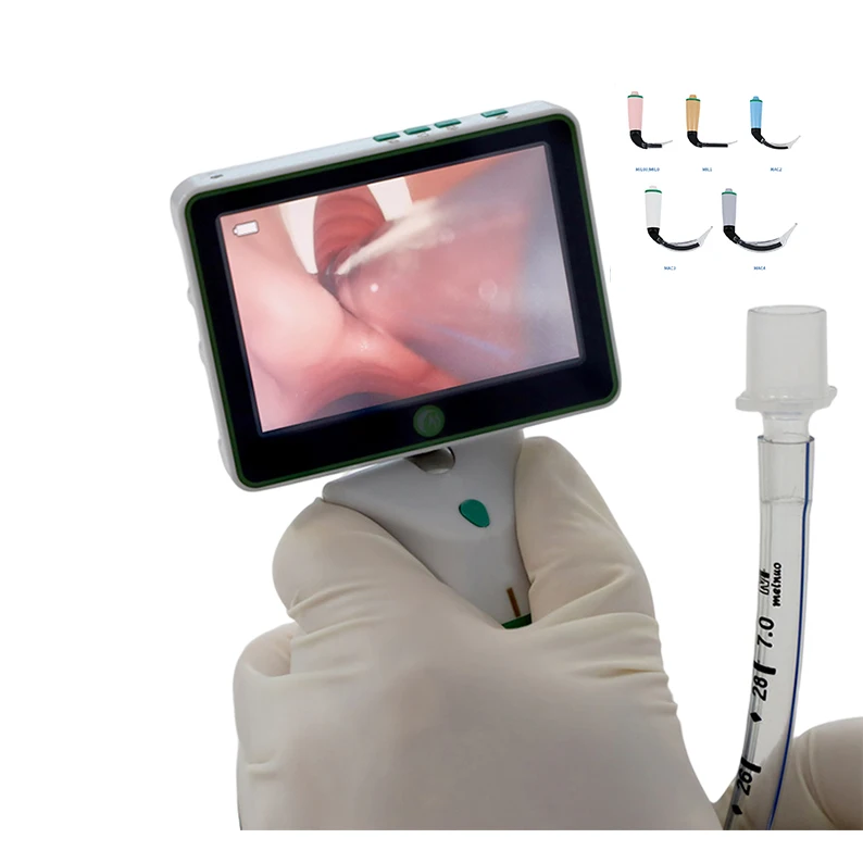 Hospital Medical Equipment Optical Equipment Difficulty Breathing Usb Electronic Endoscope Reusable Video Laryngoscope