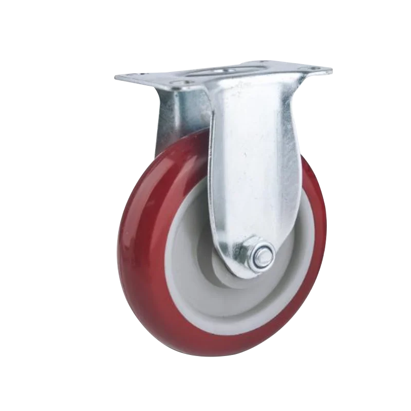 Heavy Duty Casters Industrial Caster Wheels 2.5/3/4/5Inch PU Wheels Swivel Steel Plate Caster Wheel