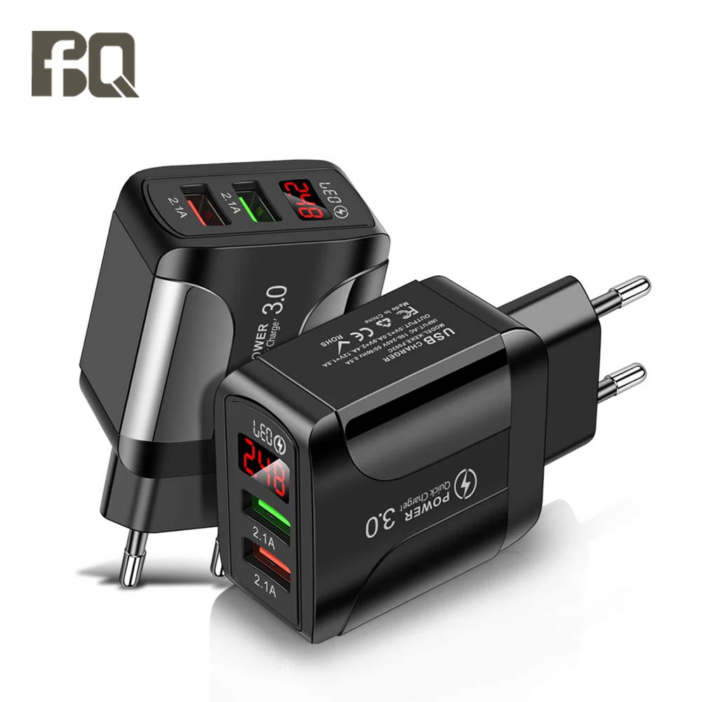 Universal Usb High-Quality Data 3.1a Digital Display Slim Wall Socket with Usb Charger