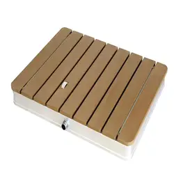 Modern Outdoor furniture garden square base wood outdoor shower