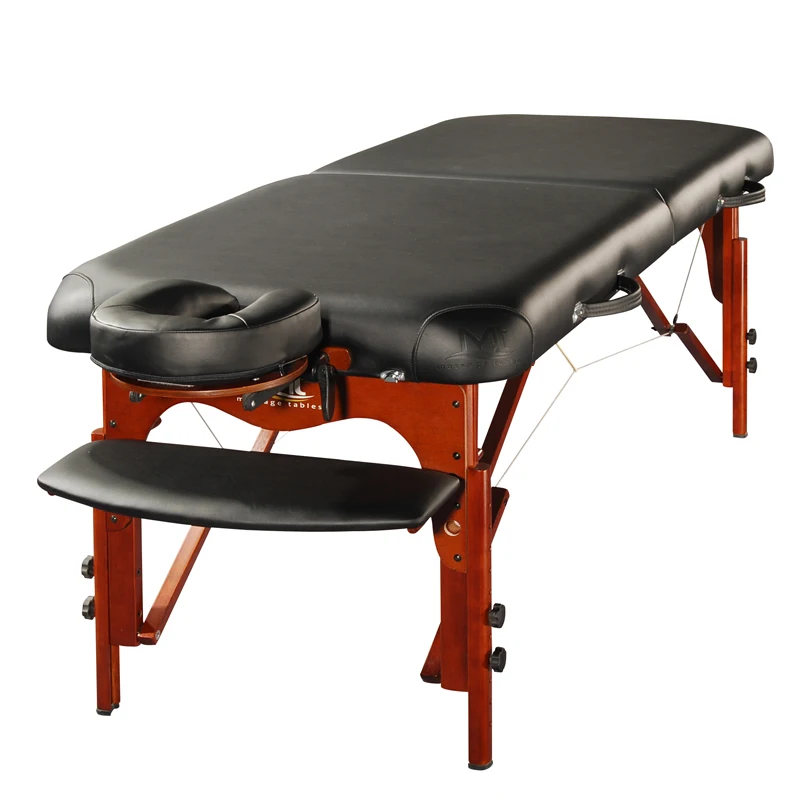 Manufacturer Wholesale OEM Profession portable adjustable Wooden Foldable massage bed beauty bed massage table