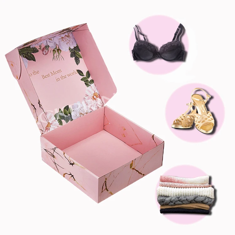 Cheap Low Moq Customized Printing Corrugated Flat Shipping Mailing Box Shirt Premium T Shirt Packing Box Paper Mailer Box