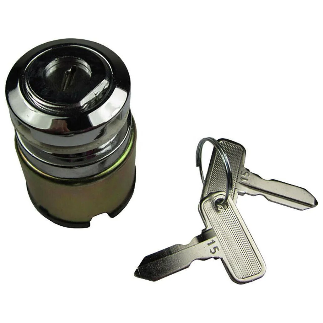 Ignition Lock Cylinder with Switch Key Replacement Ignition Lock Key Fits for Club Car DS Gas Golf Cart