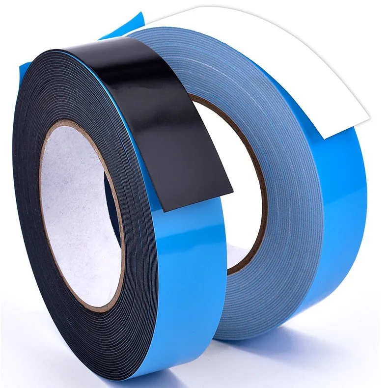1mm 1.5mm 2mm 3mm 5mm Thick 9.5mm 15mm 24mm Custom Size Self Adhesive Polyethylene Foam Tape For Furniture Metal Acrylic Sheet