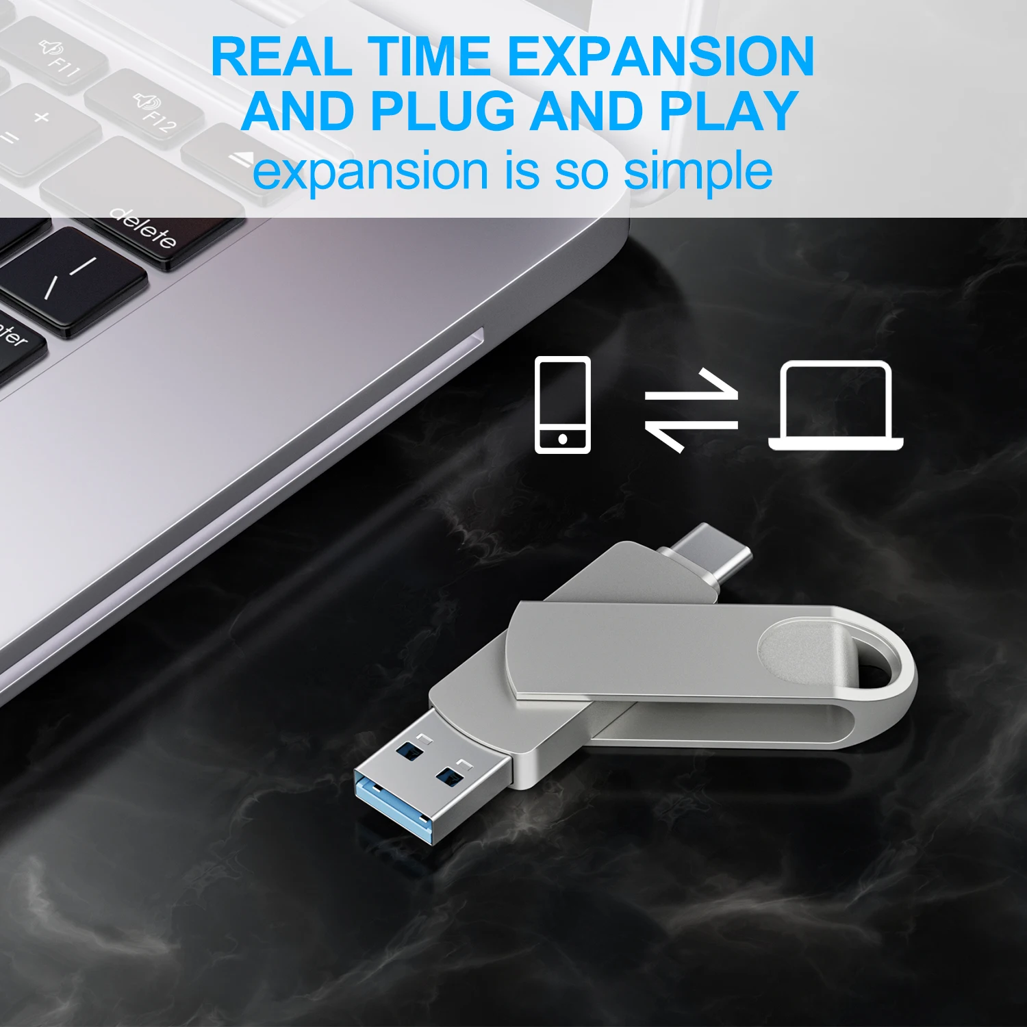 Warren King Original 2 in 1 Usb 3.0 Flash Drive OEM/ODM USB 3.0 Type C 4G 8G 16G 64G 128G Cheap U Disk
